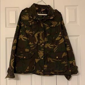 Barbour camo print valiant jacket